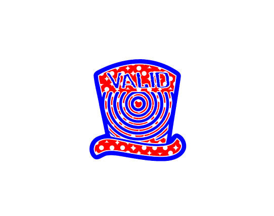 Fruntz Hat Red and Blue Sticker #67