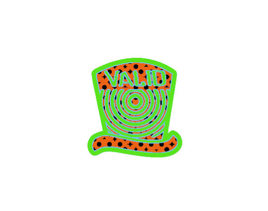 Fruntz Hat Orange and Green Sticker #65