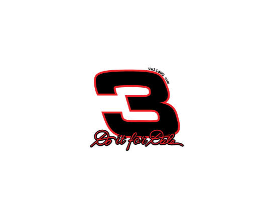 Do it for dale Black and Red Sticker #8