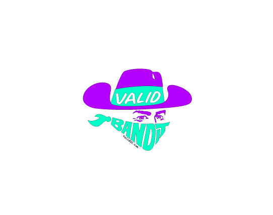 Valid Bandit Teal and Purple Sticker #51