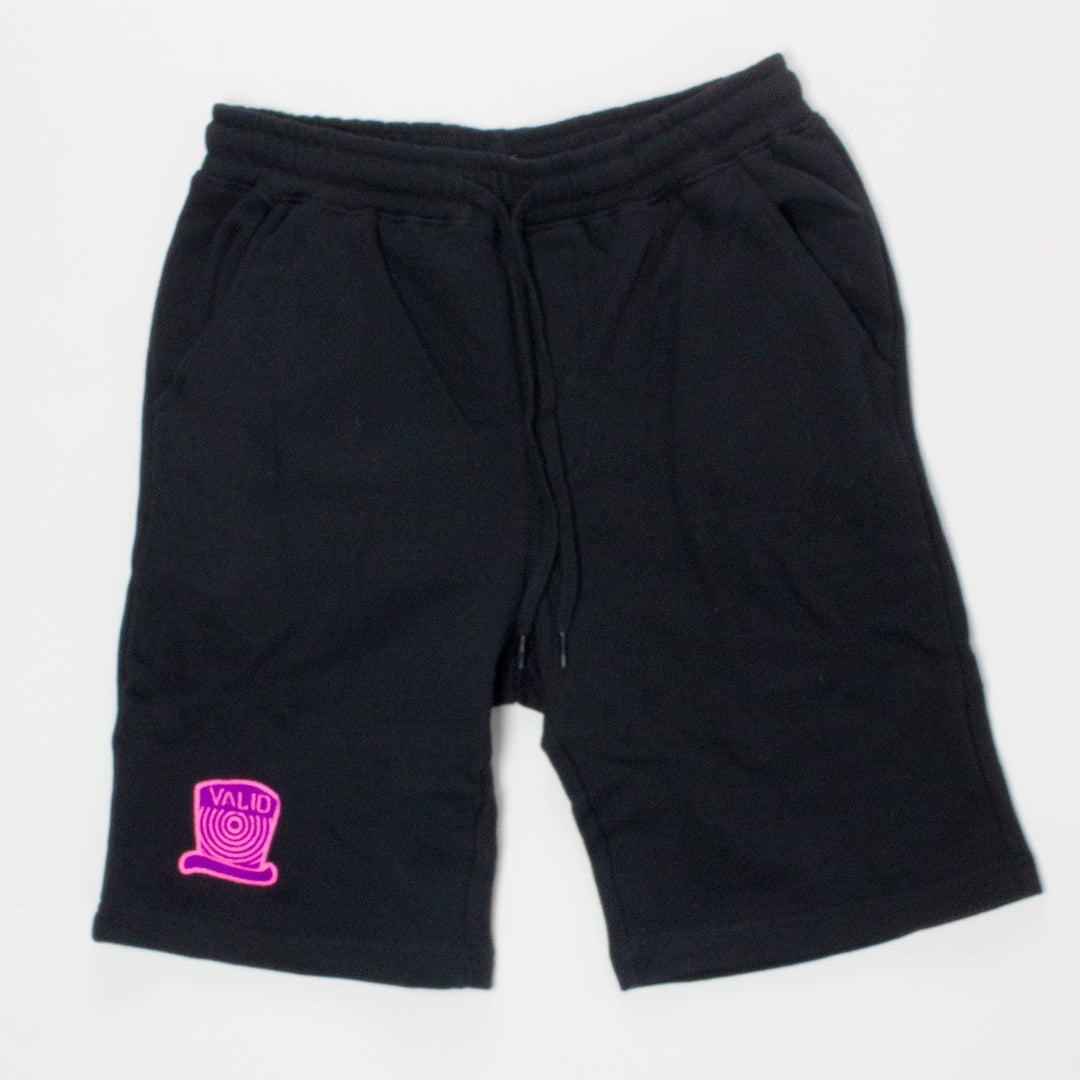 Fruntz Black Shorts Purple & Pink Logo