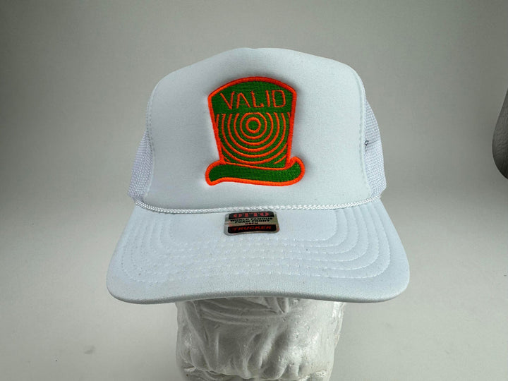 Fruntz White Trucker Neon Green & Orange