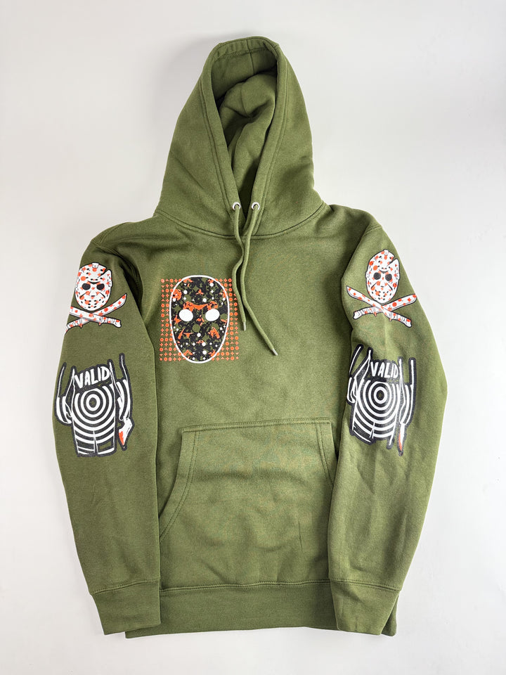 jason camo hoodie green/orange