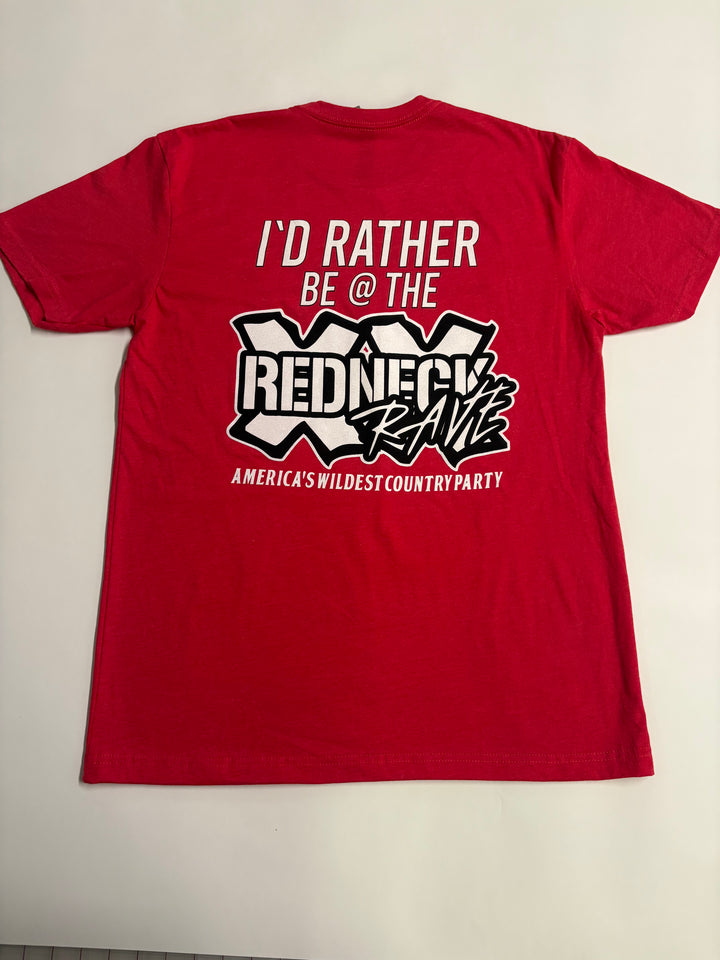 Redneck Rave T shirt  red
