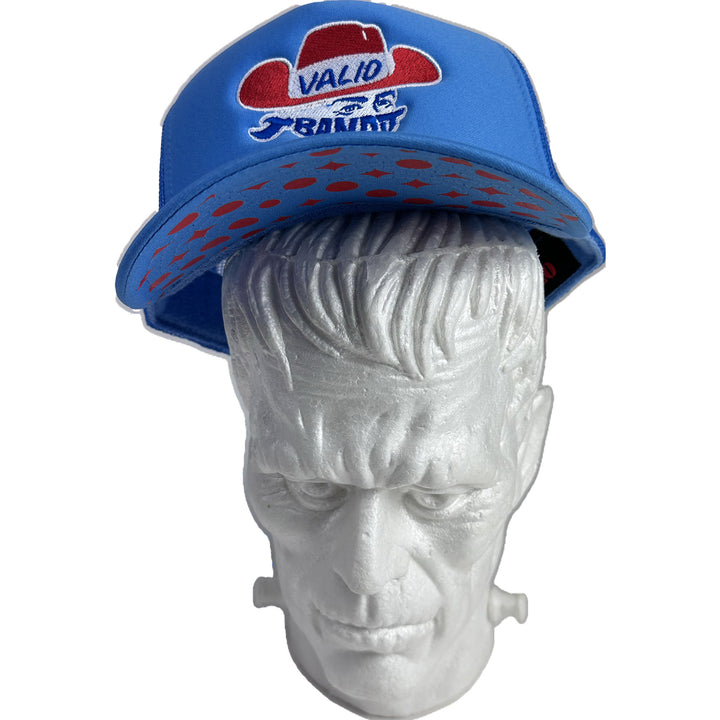 Bandit Light Blue Trucker Hat W/ Red and Royal Stitch