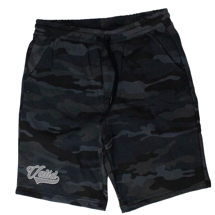 Valid Classic Logo Camo Black Shorts