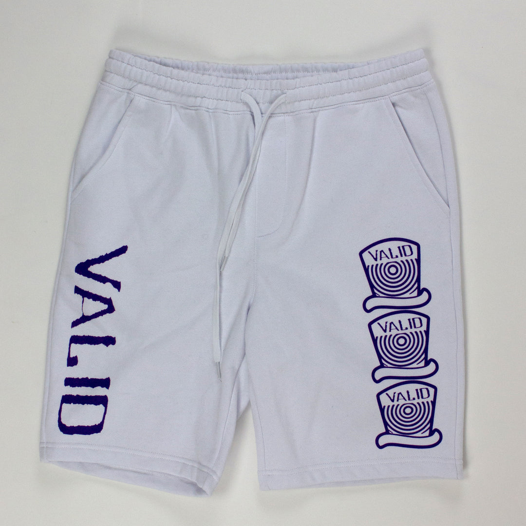 Purple & White Fruntz Shorts